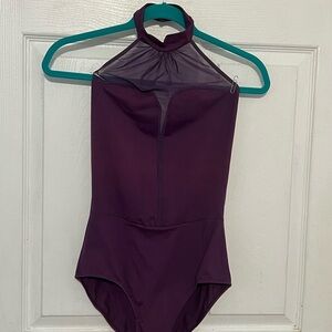 Purple Halter Neck Bodysuit